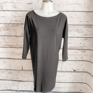 Leith black shirt dress